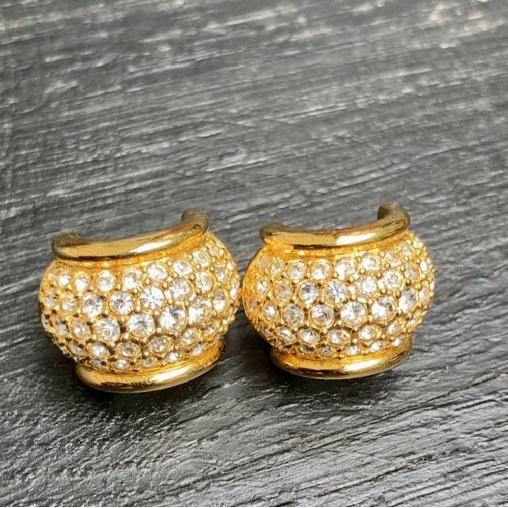 Swarovski | Gold Plated Crystal Embellished Earrings - Picture 7 of 11